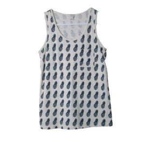 J. Crew pineapple print graphic tank top XXS